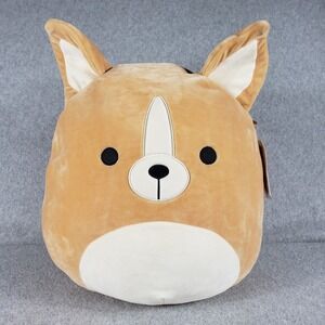 Squishmallows Reginald Corgi Dog Plush Stuffed‎ Animal 15" NWT Kellytoy 2021